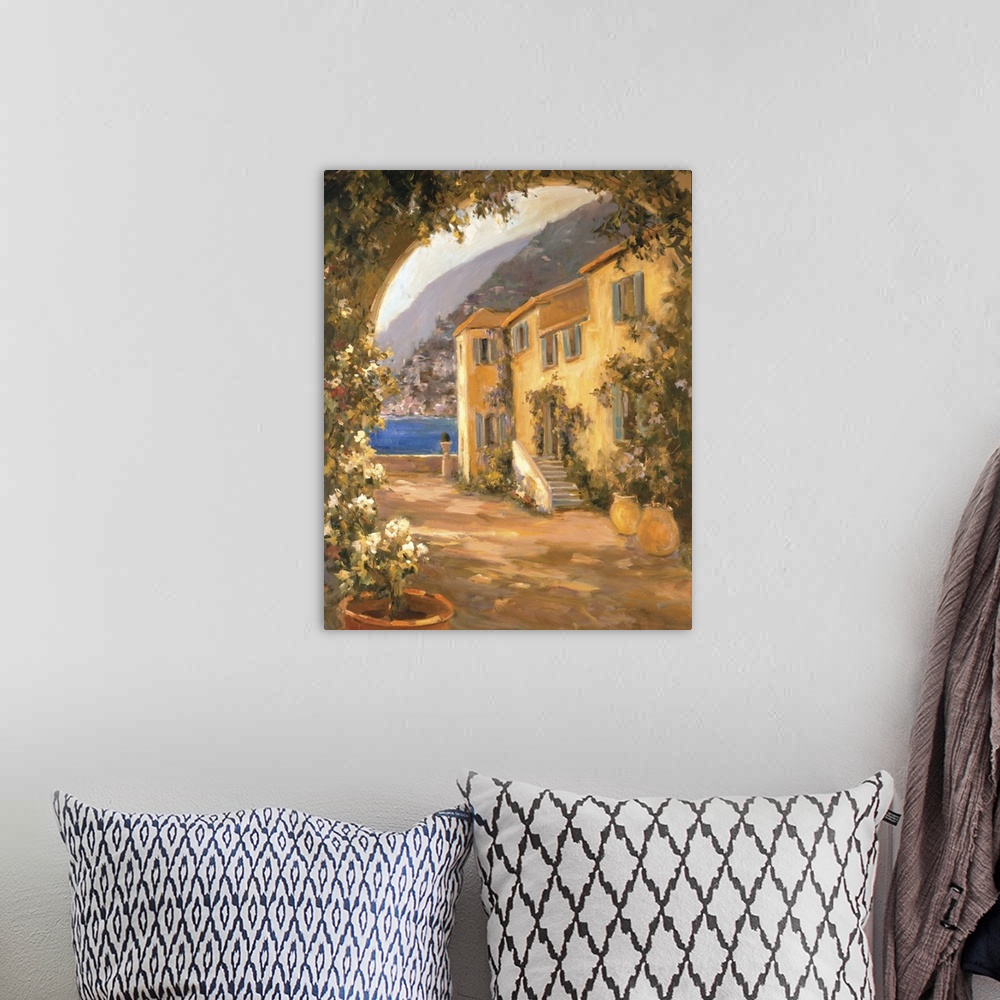 A bohemian room featuring Scenic Italy VIII