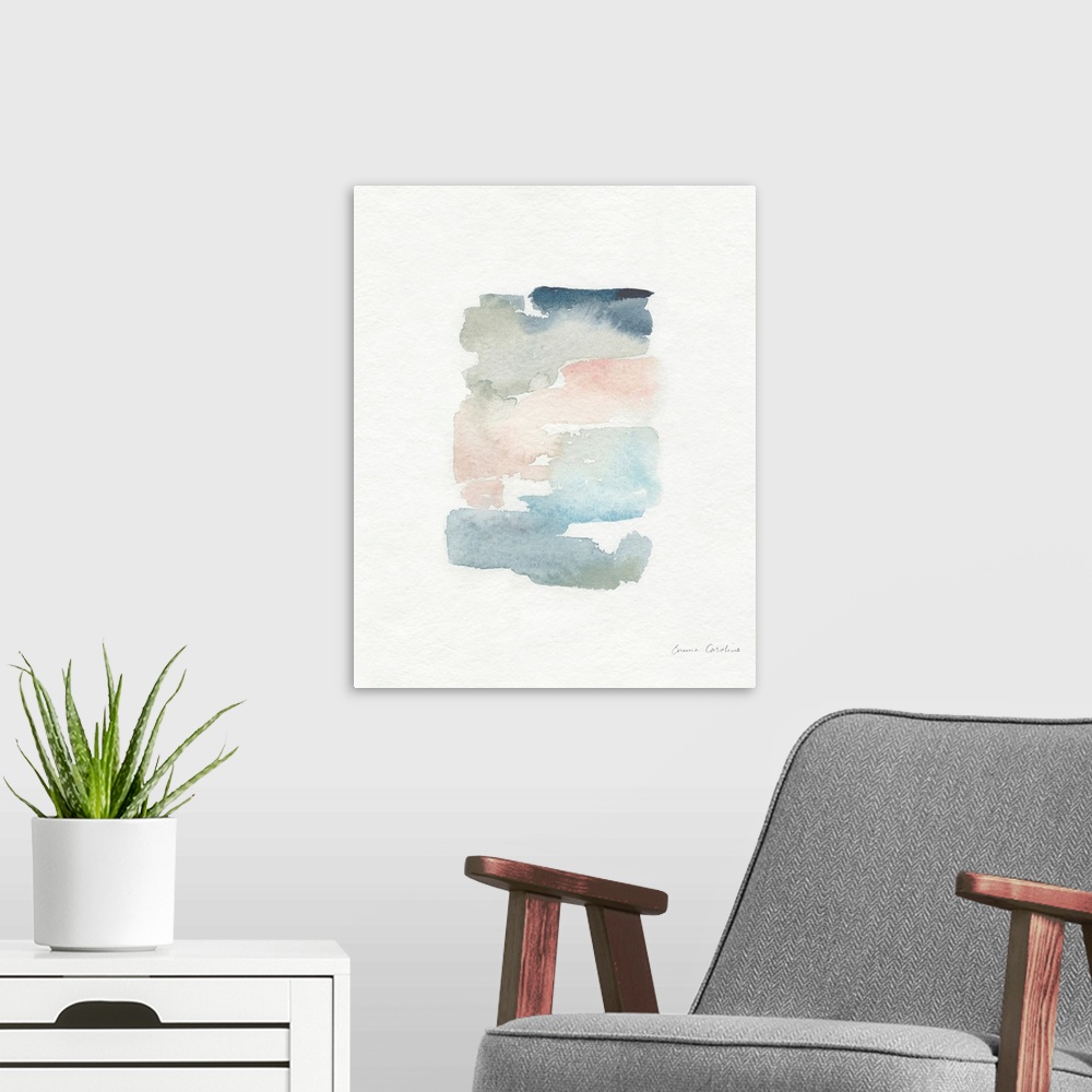 A modern room featuring Sea Glass Color Studies II