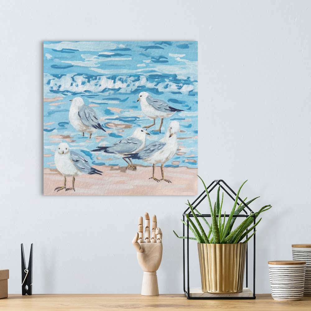 A bohemian room featuring Seagull Birds II