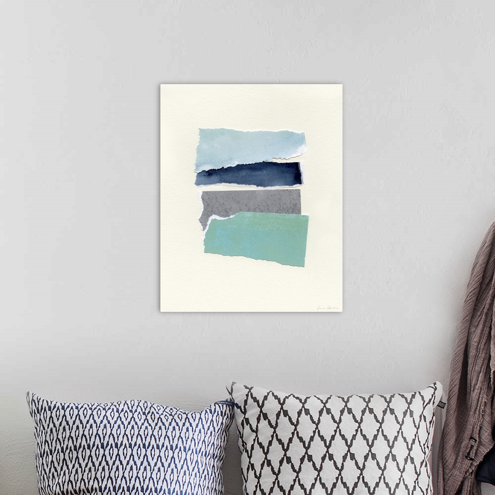 A bohemian room featuring Seaside Color Study IV