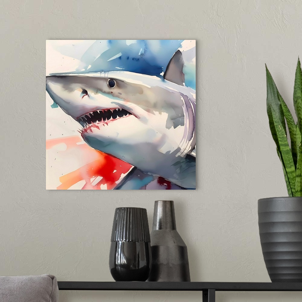 A modern room featuring Shark