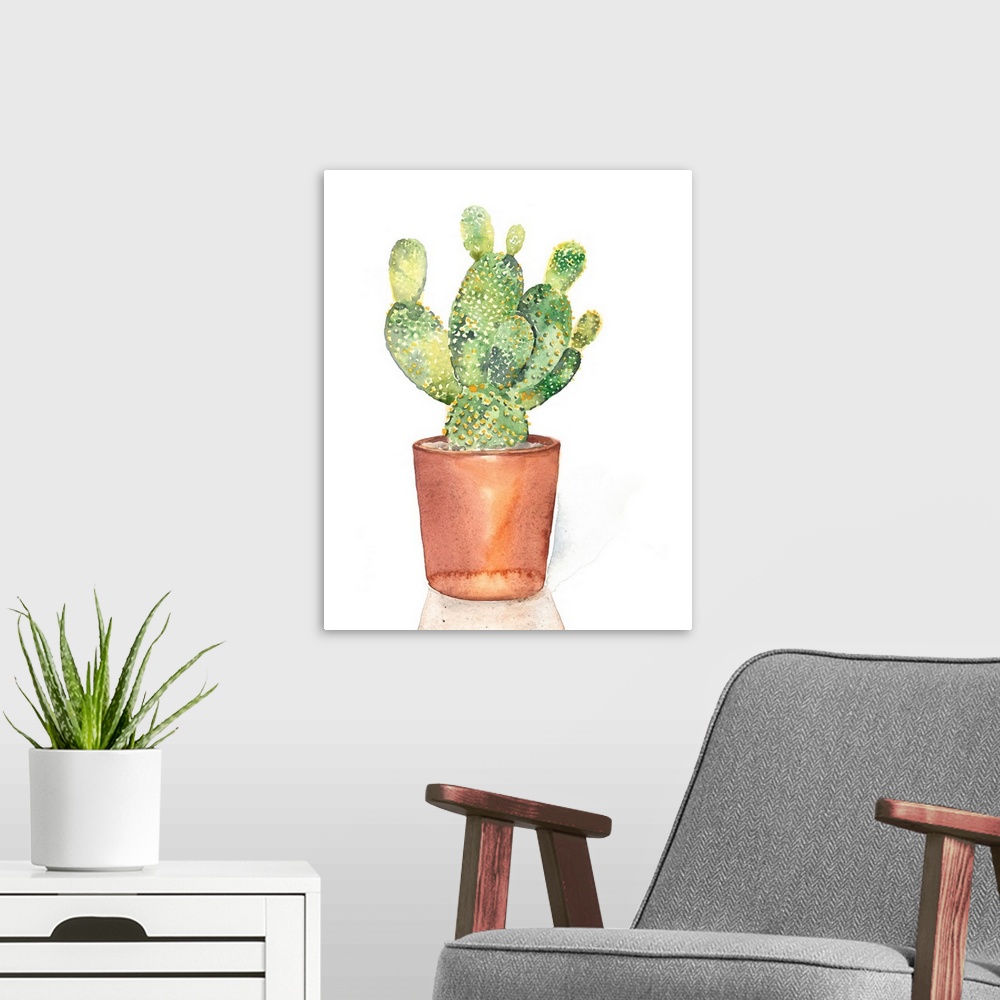 A modern room featuring Sharp Succulents IV