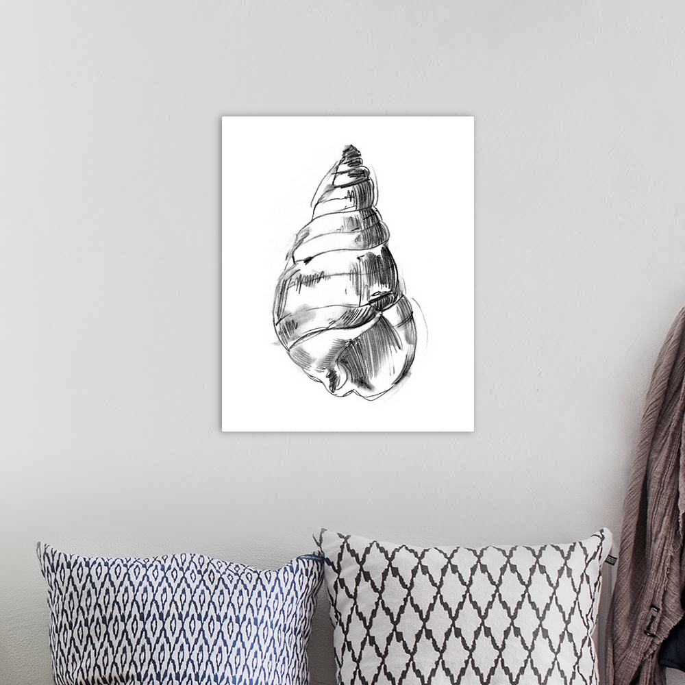 A bohemian room featuring Shell Sketch V