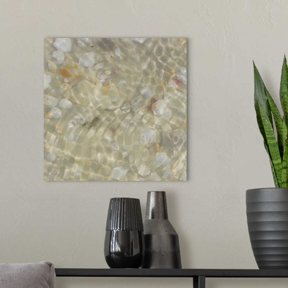 A modern room featuring Shell Squares I