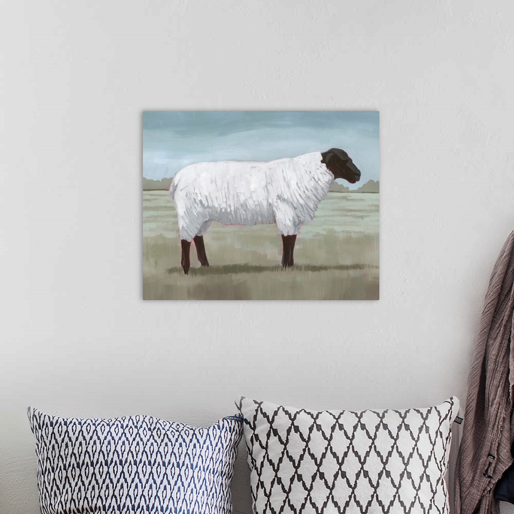 A bohemian room featuring Shepherd's Sheep I
