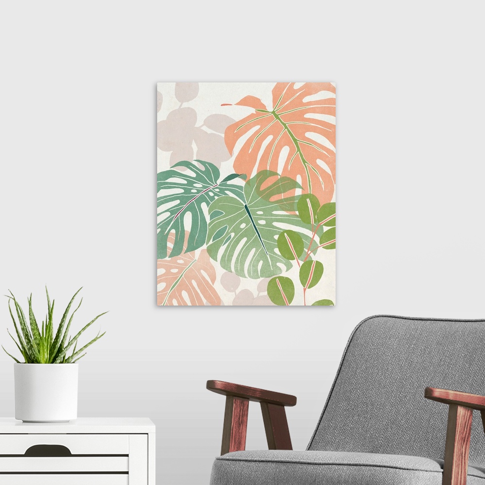 A modern room featuring Sherbet Tropical I