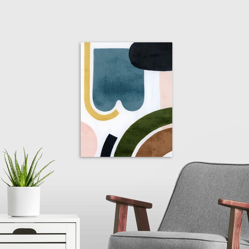 A modern room featuring Shifting Shapes I