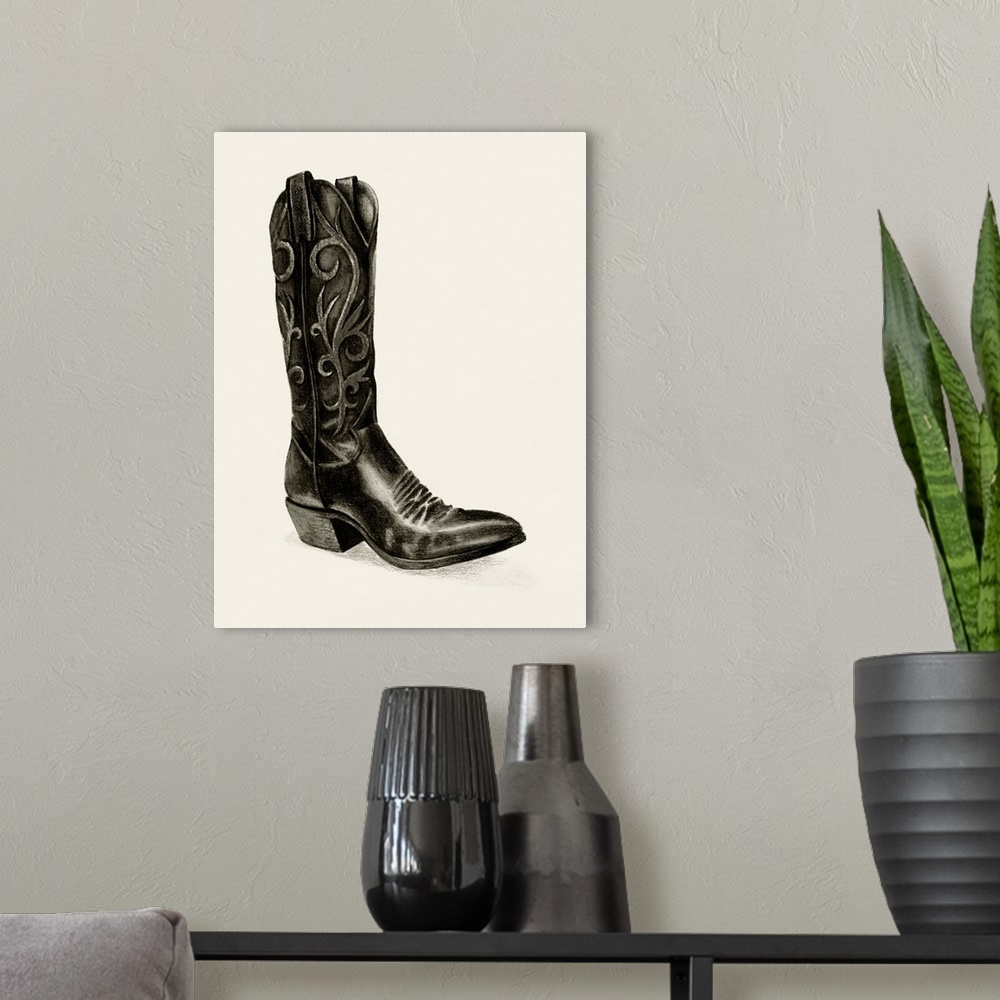 A modern room featuring Shiny Boots I