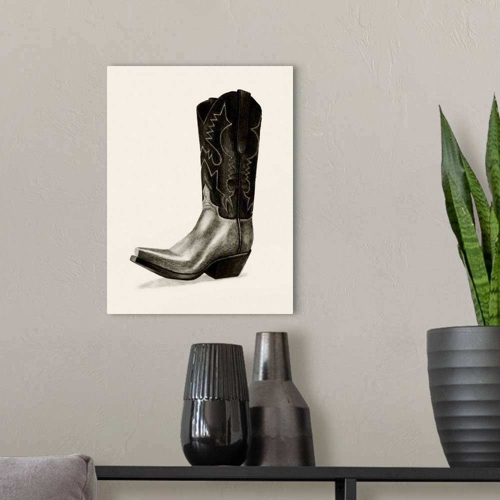 A modern room featuring Shiny Boots II