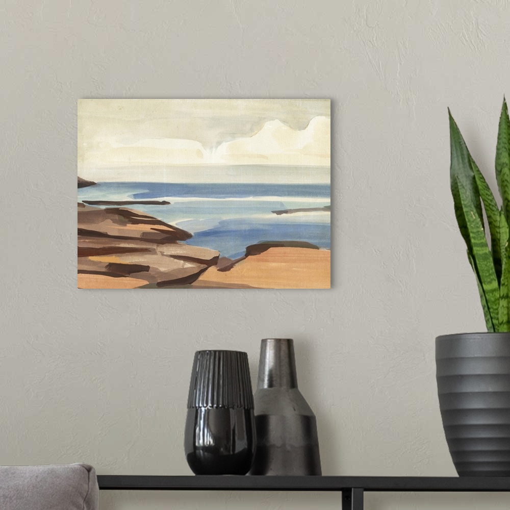 A modern room featuring Shore Days I