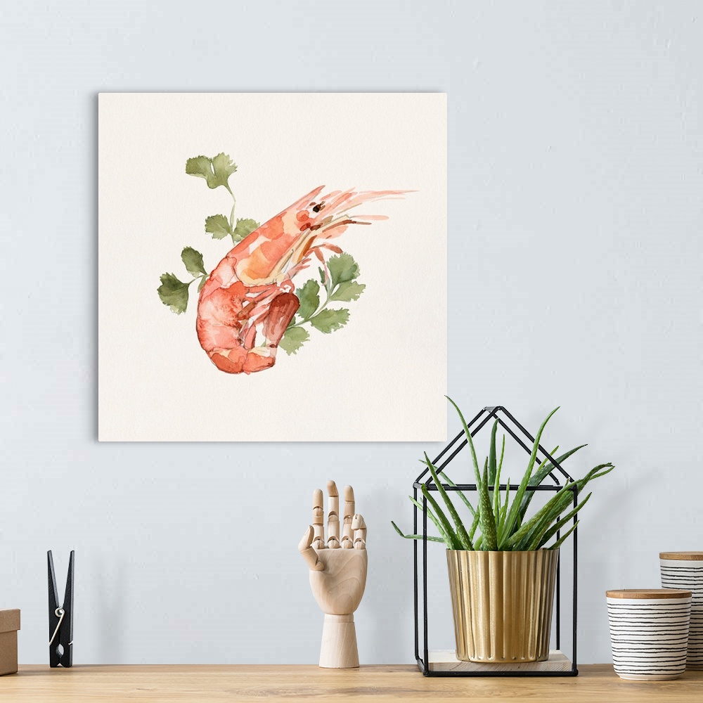 A bohemian room featuring Shrimp For Dinner I