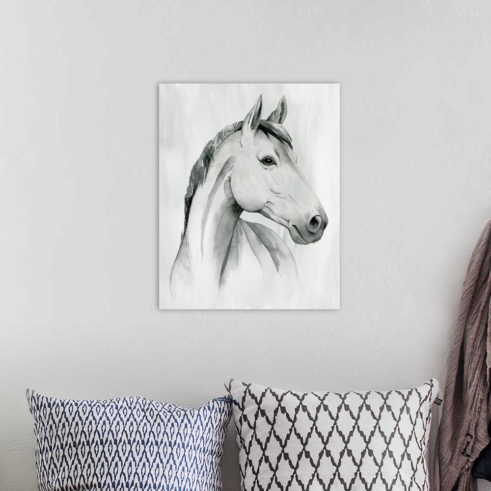 A bohemian room featuring Silver Gelding I
