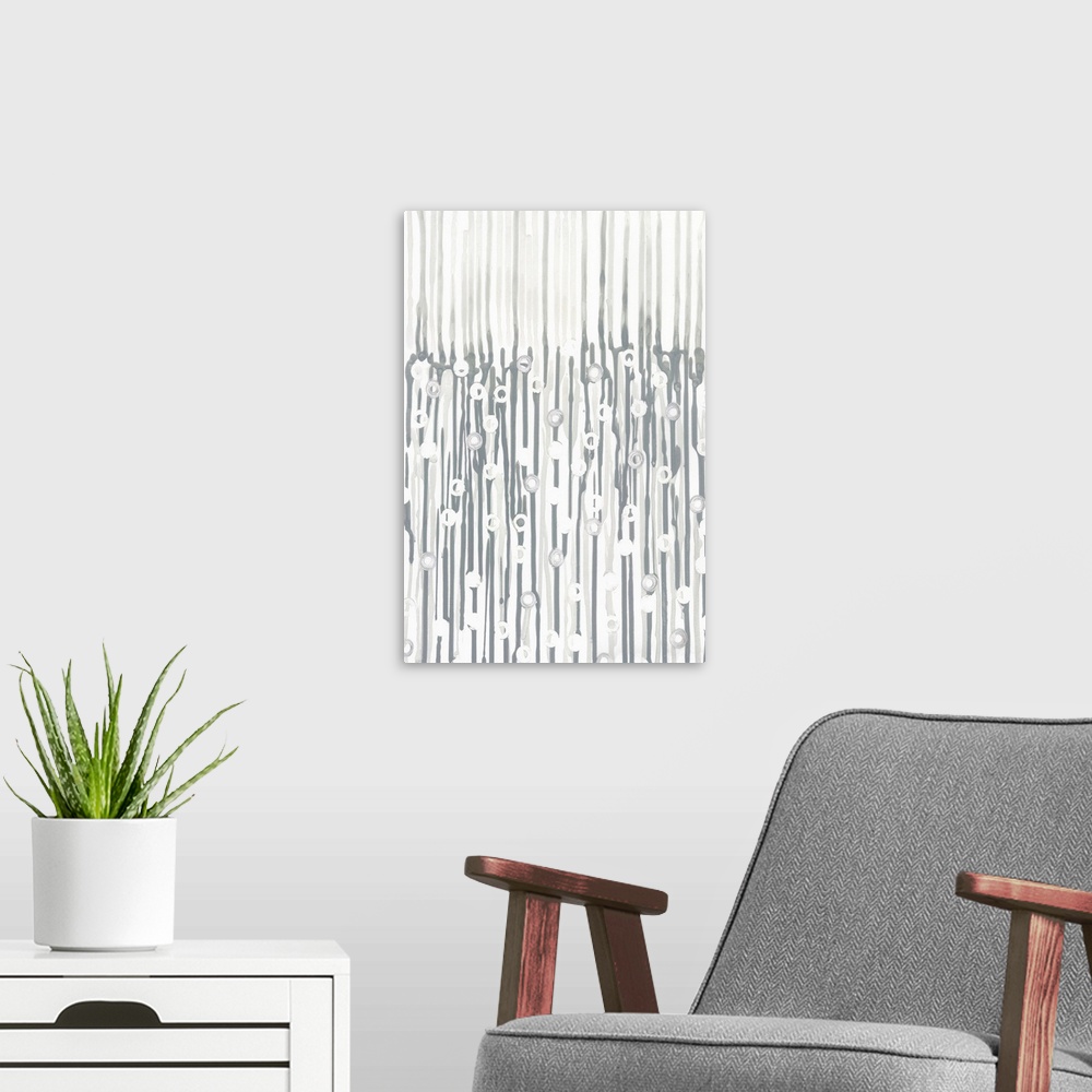 A modern room featuring Silver Rain I