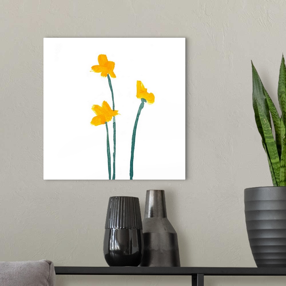 A modern room featuring Simple Buttercups I