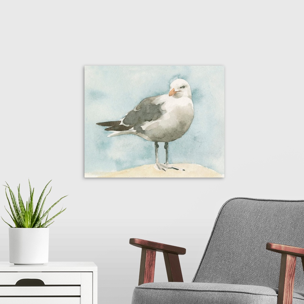 A modern room featuring Simple Seagull I