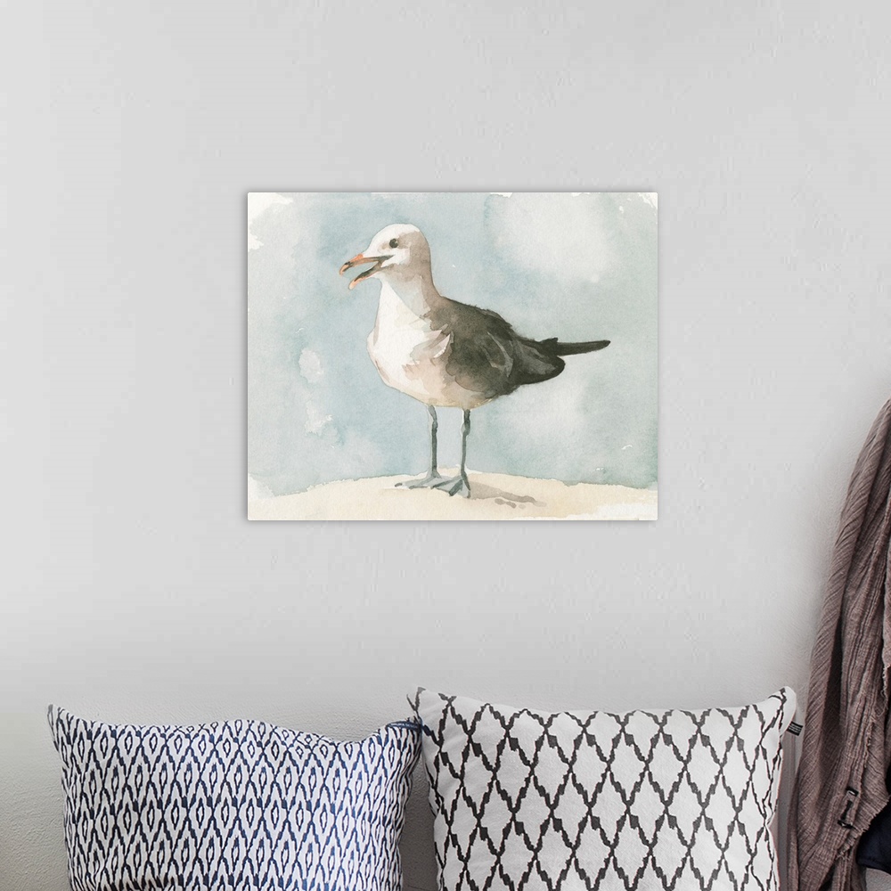 A bohemian room featuring Simple Seagull II