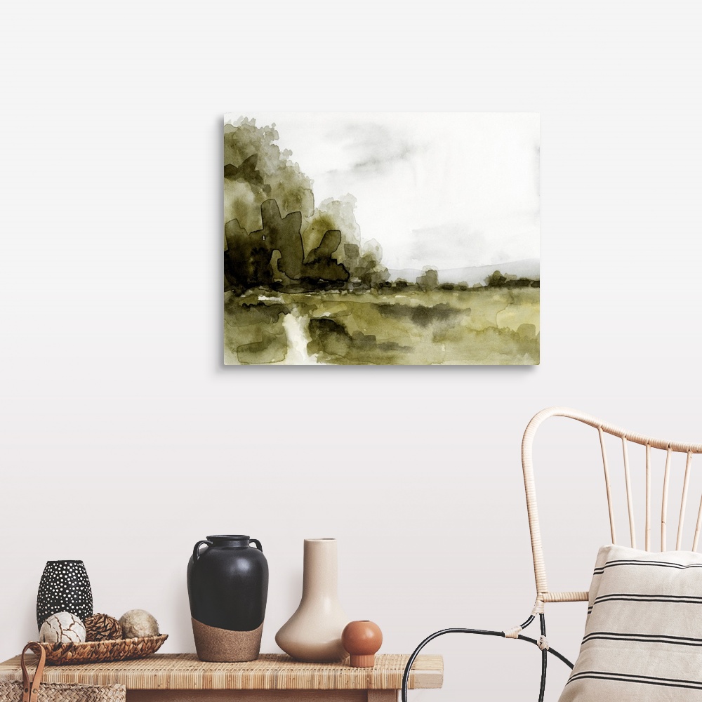 A farmhouse room featuring Simple Watercolor Scape I