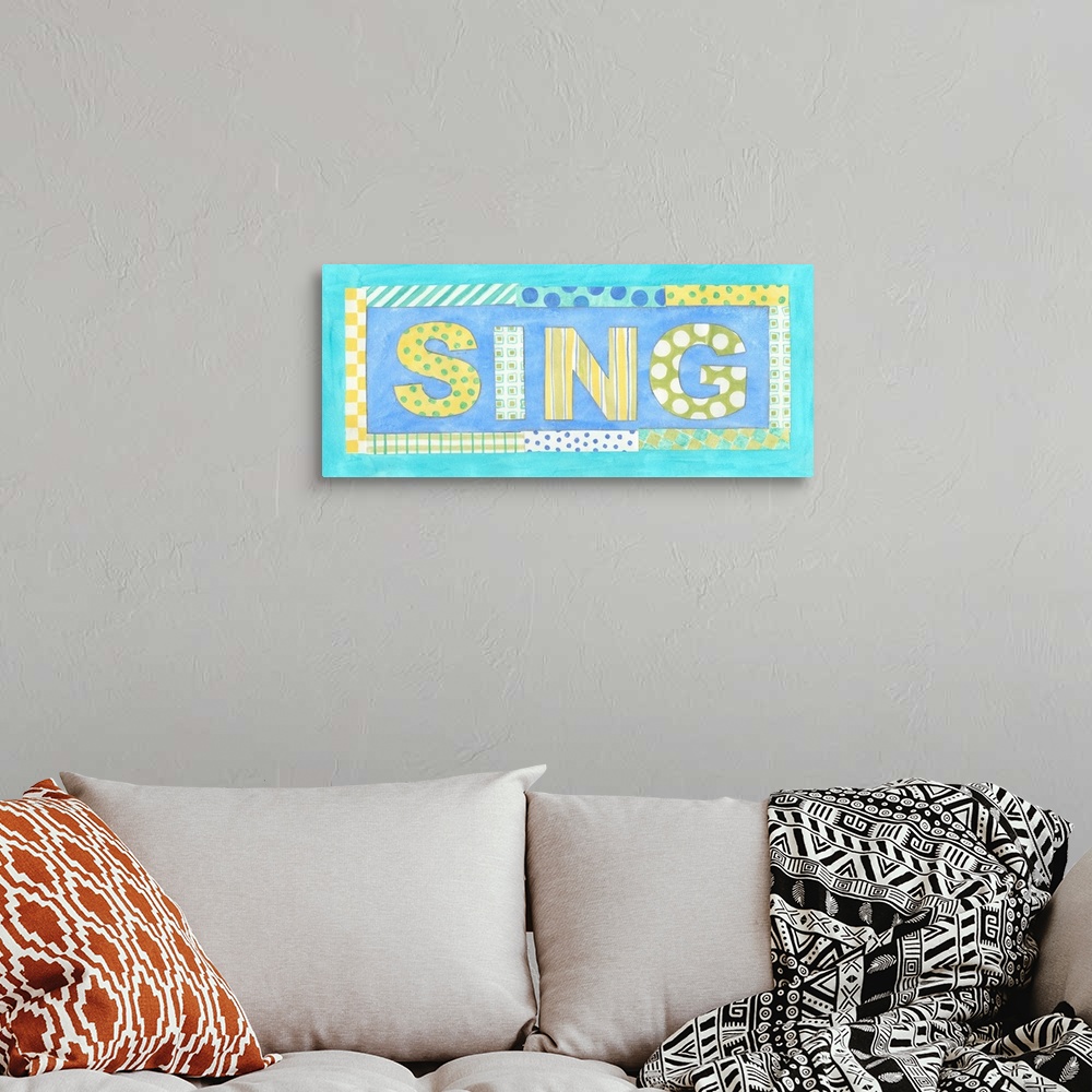 A bohemian room featuring Sing