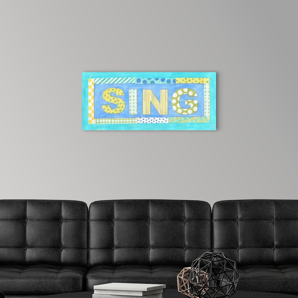 A modern room featuring Sing