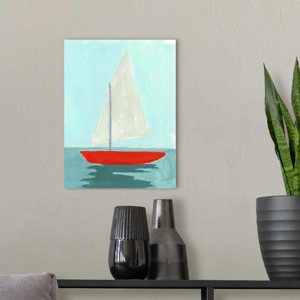 A modern room featuring Small Sail II