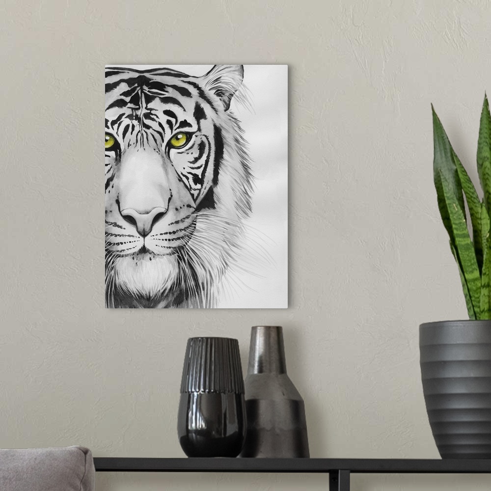 A modern room featuring Snow Tigre I