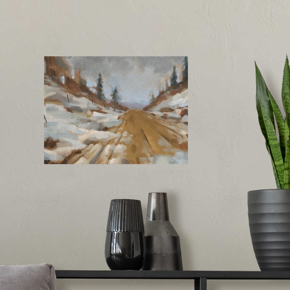 A modern room featuring Snowscape I