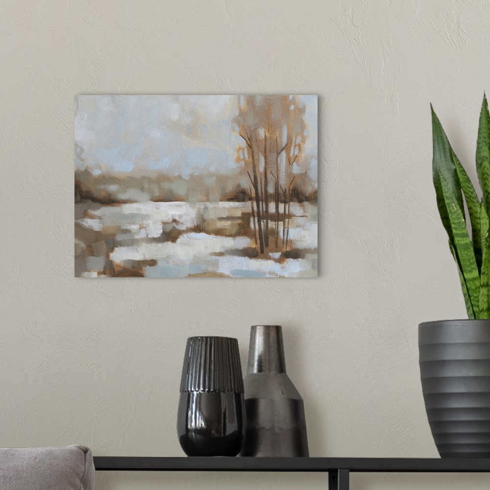 A modern room featuring Snowscape II