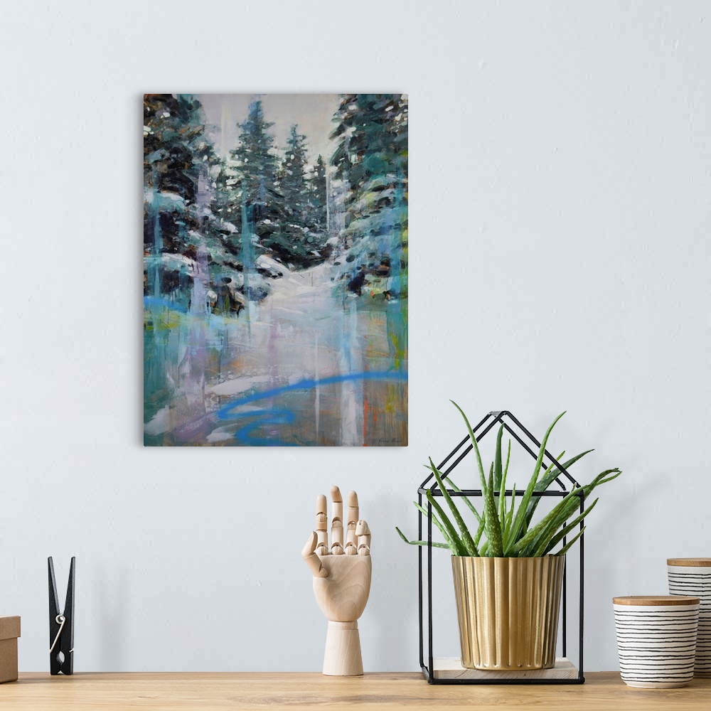 A bohemian room featuring Snowy Pines