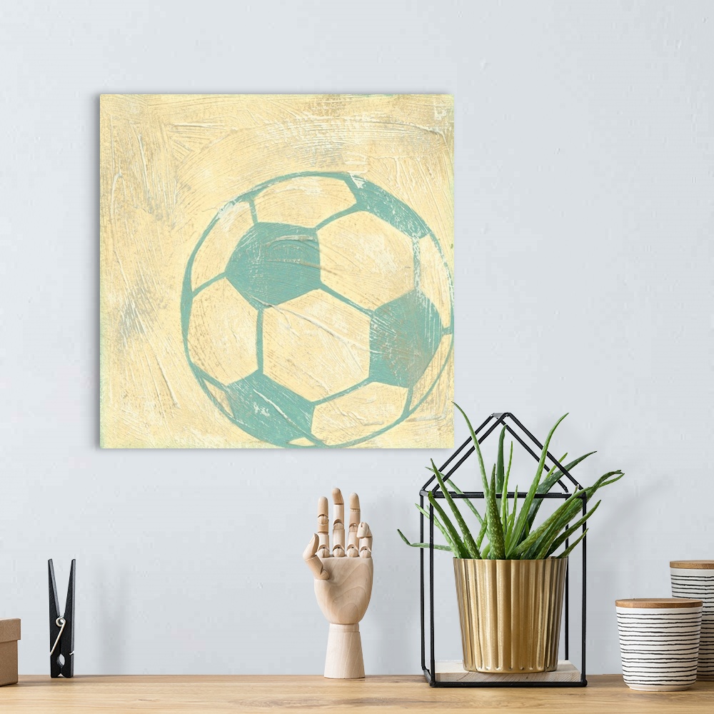 A bohemian room featuring Soccer Rules