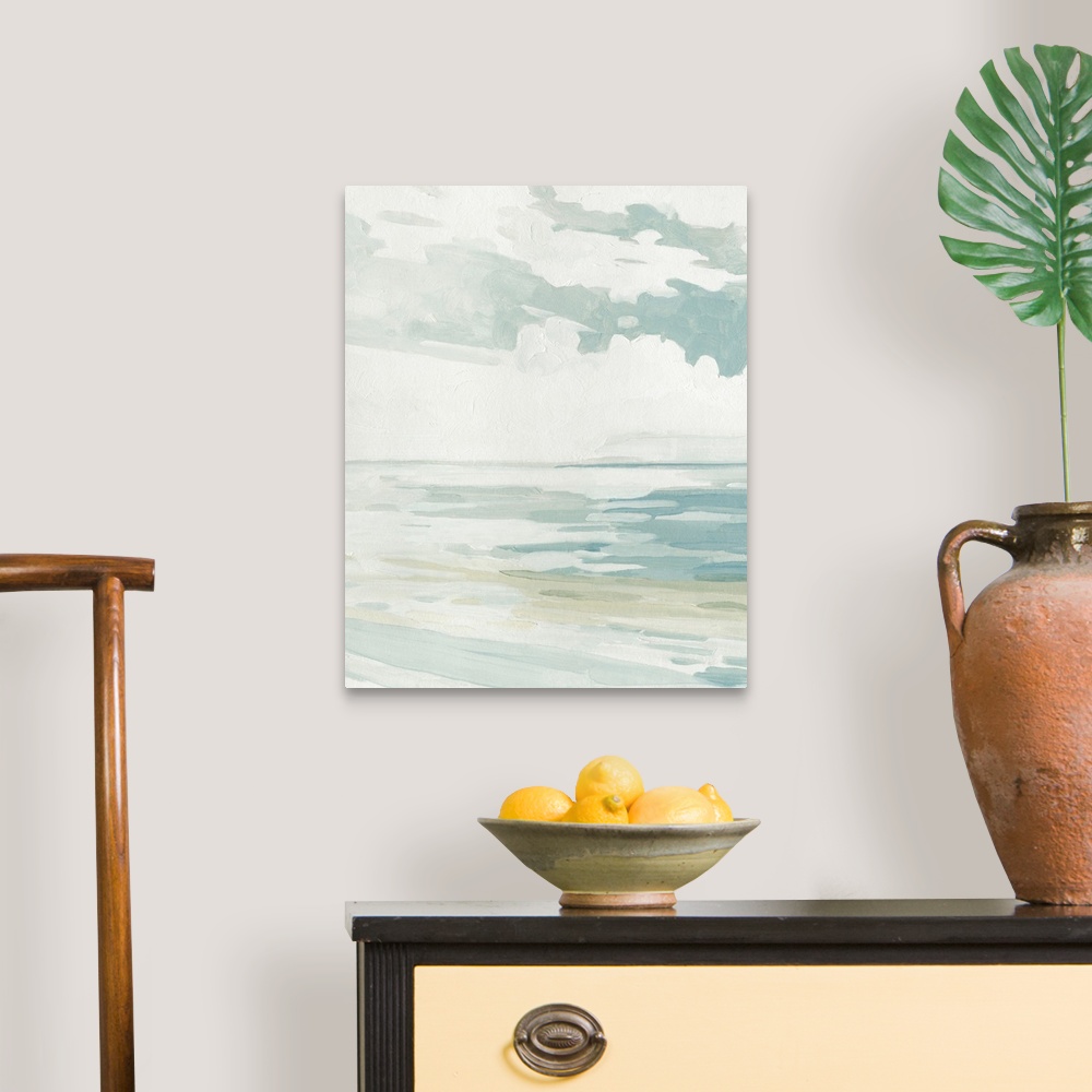 A traditional room featuring Soft Pastel Seascape I
