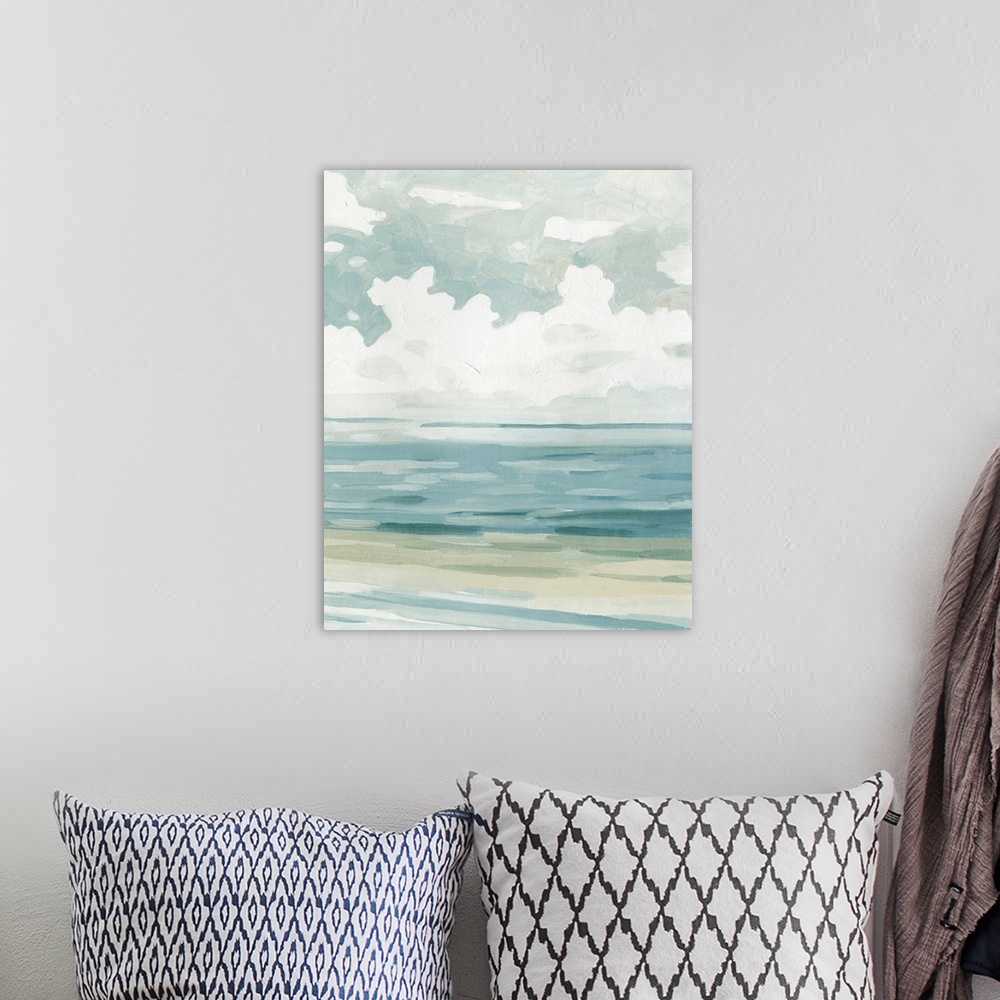 A bohemian room featuring Soft Pastel Seascape II