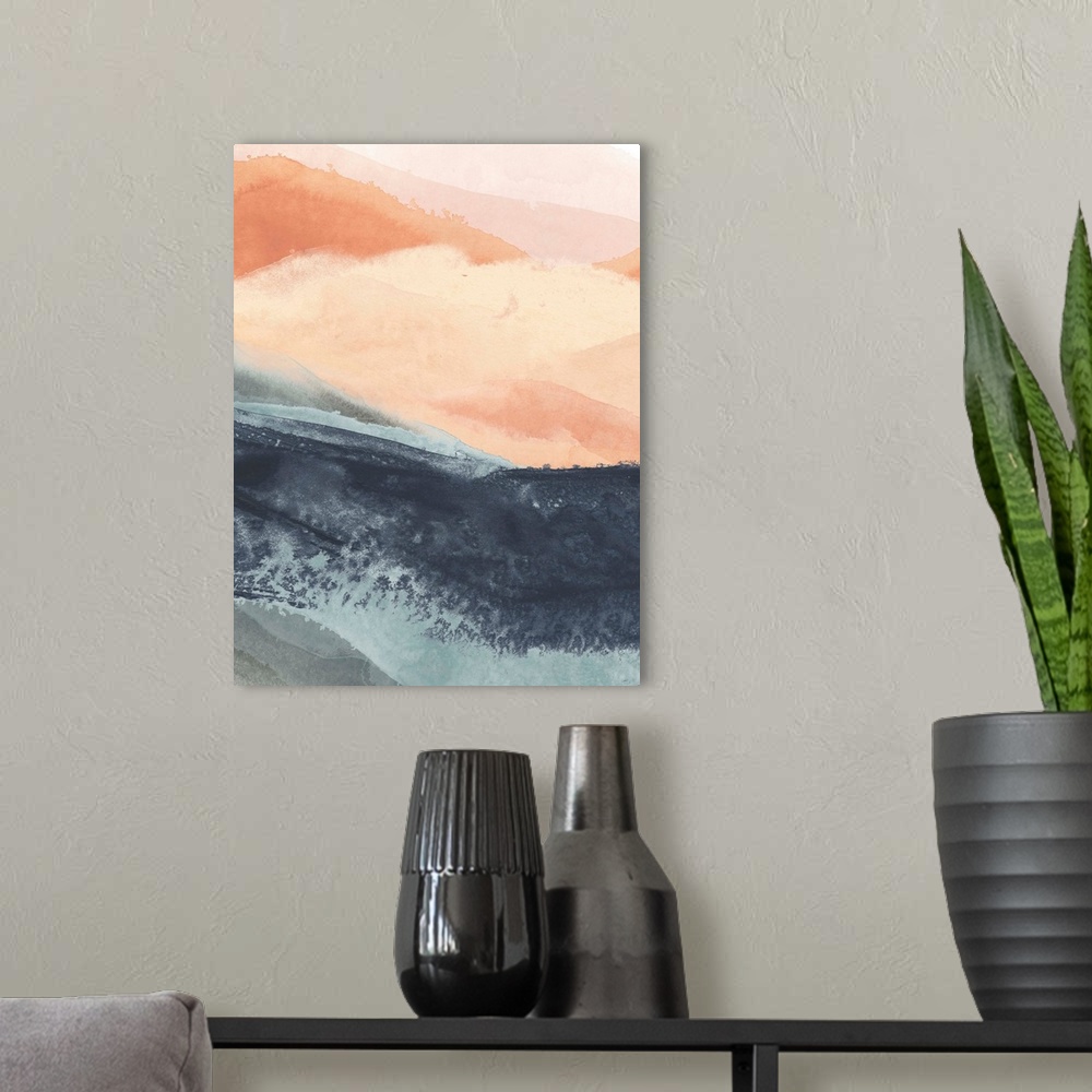 A modern room featuring Soft Waves II