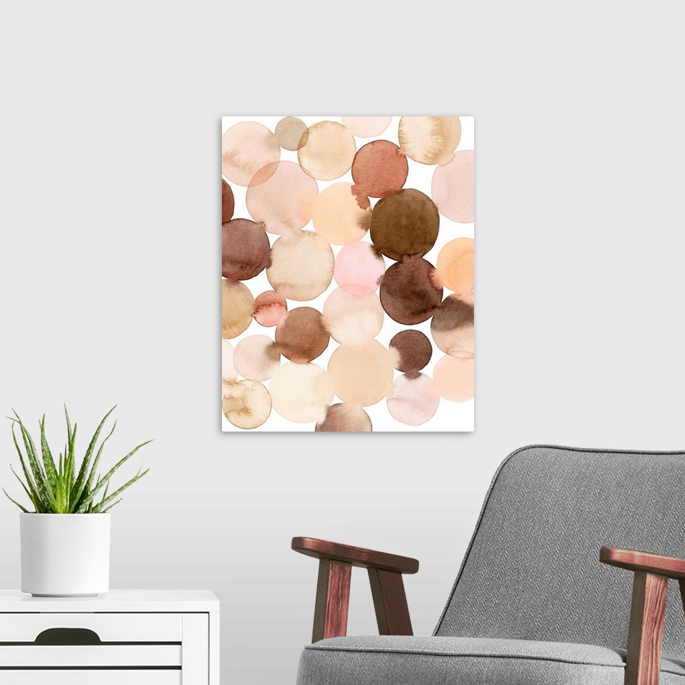 A modern room featuring Speckled Clay I