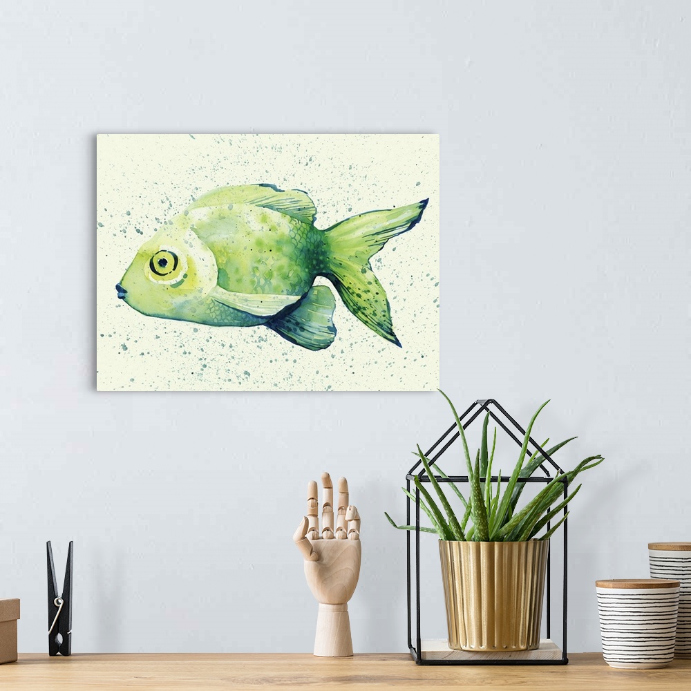 A bohemian room featuring Speckled Freshwater Fish I