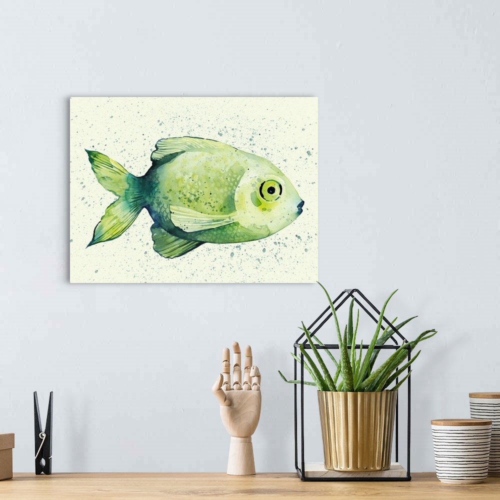 A bohemian room featuring Speckled Freshwater Fish II