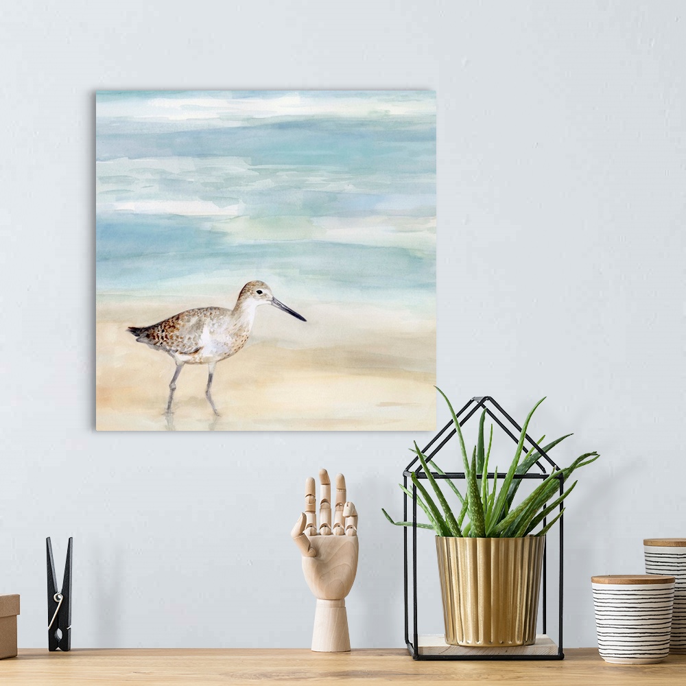 A bohemian room featuring Speckled Willet I