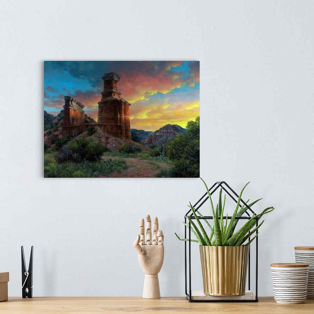A bohemian room featuring Spell Of The Palo Duro