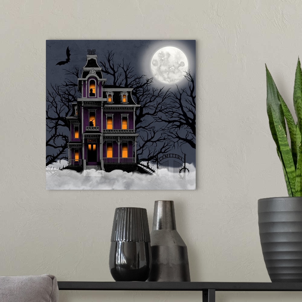 A modern room featuring Spooky Night I