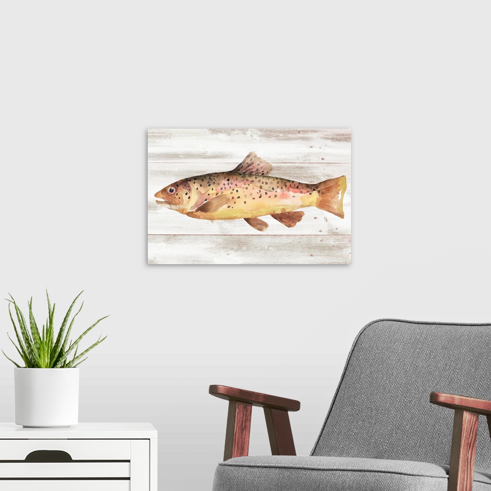 A modern room featuring Spotted Trout I