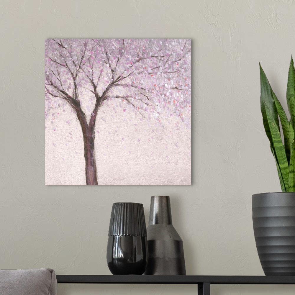 A modern room featuring Spring Blossom II