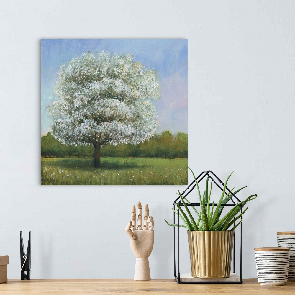 A bohemian room featuring Spring Blossom Tree I
