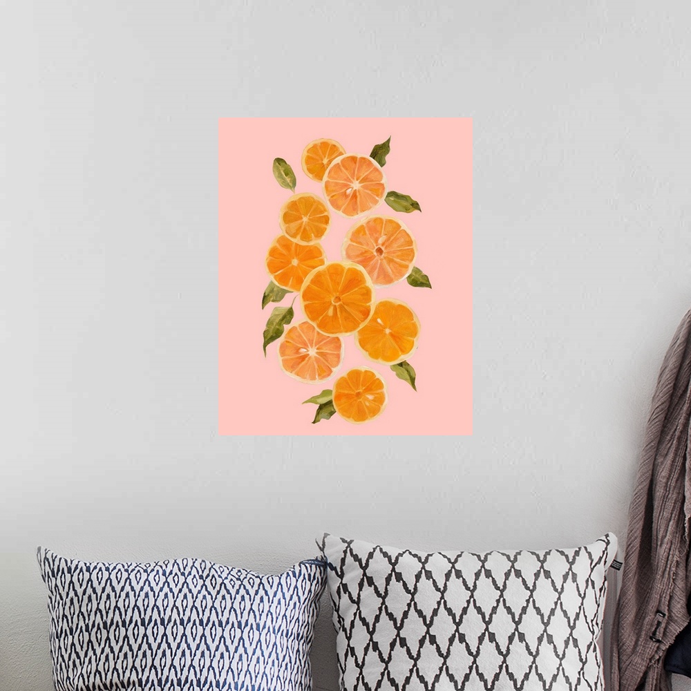 A bohemian room featuring Spring Citrus I