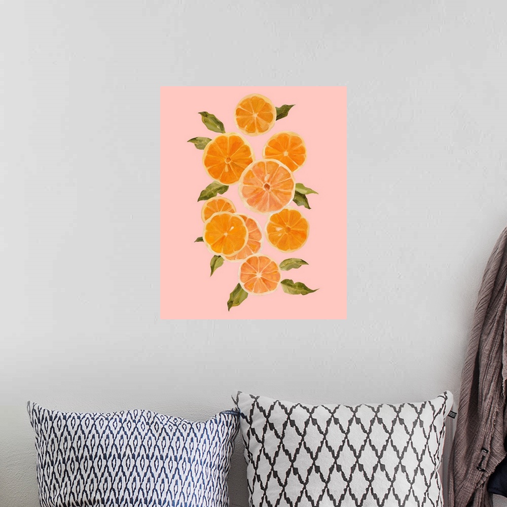 A bohemian room featuring Spring Citrus II