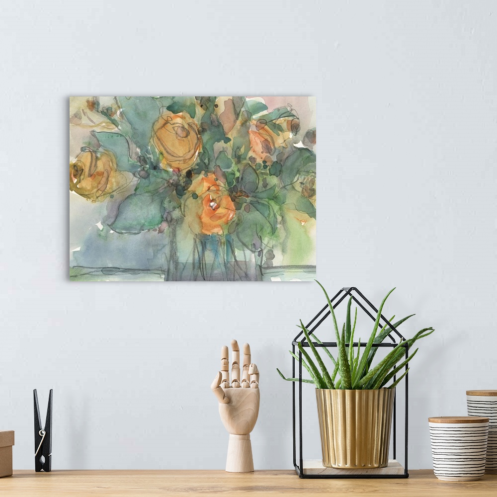 A bohemian room featuring Spring Flowers In Bloom I