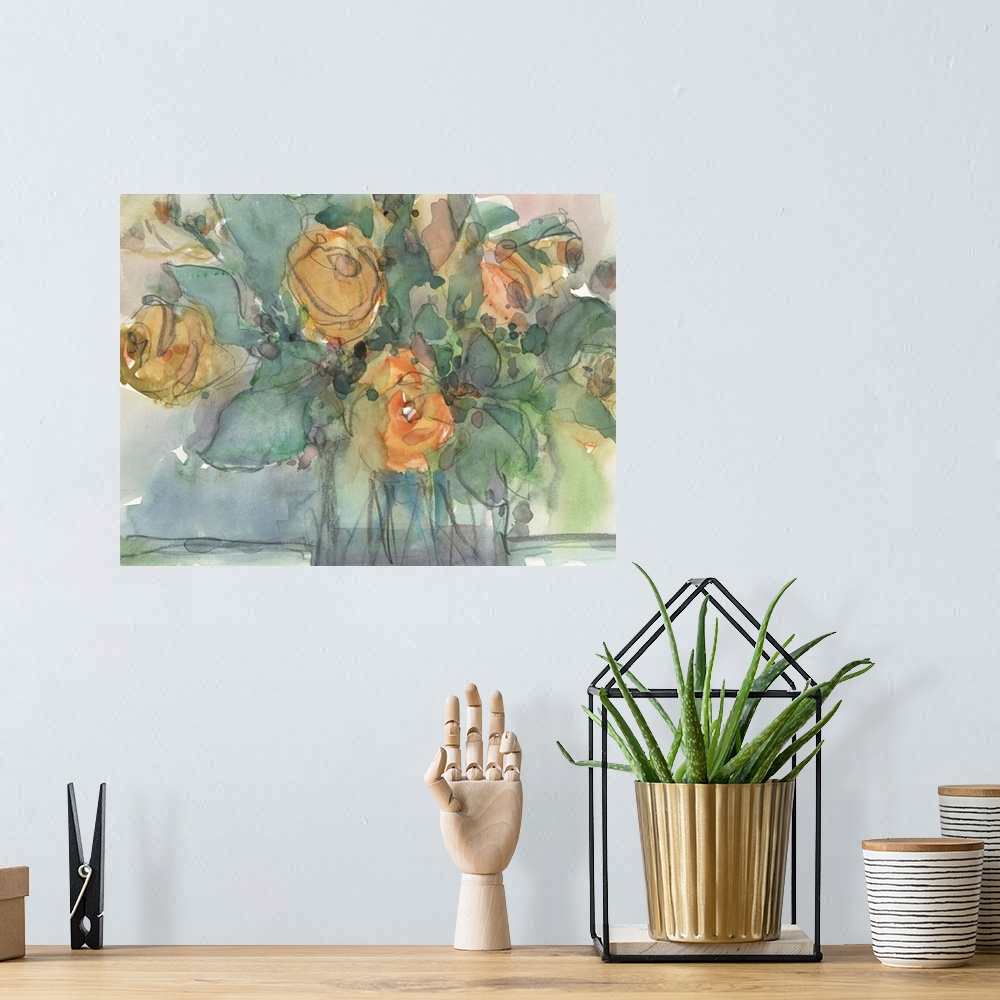A bohemian room featuring Spring Flowers In Bloom I