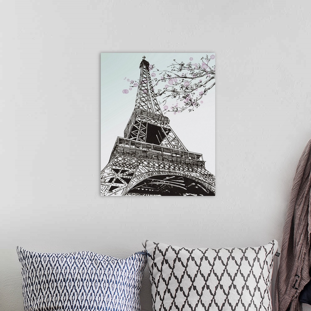 A bohemian room featuring Spring In Paris I