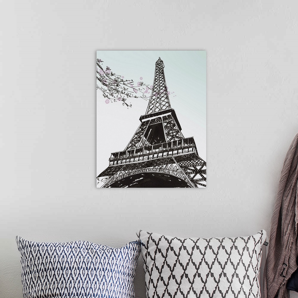 A bohemian room featuring Spring In Paris II