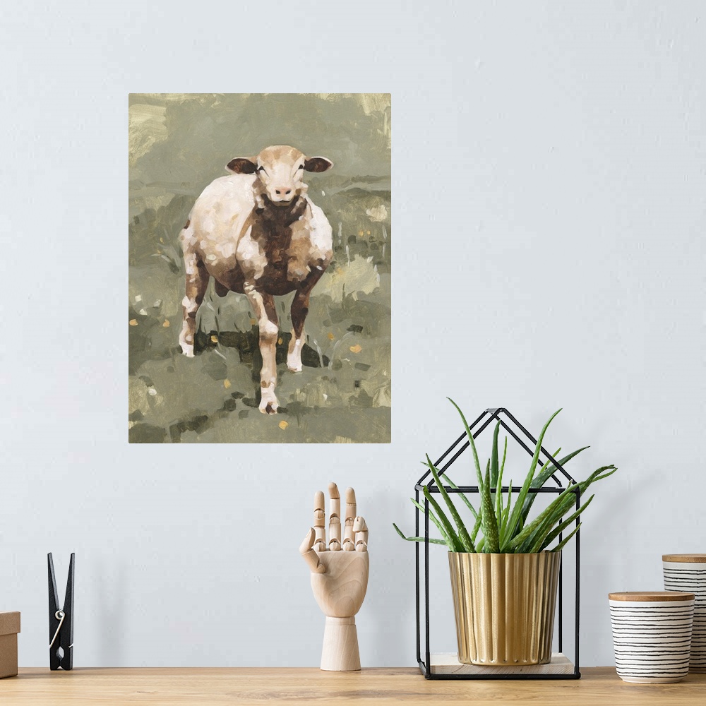 A bohemian room featuring Spring Sheep II