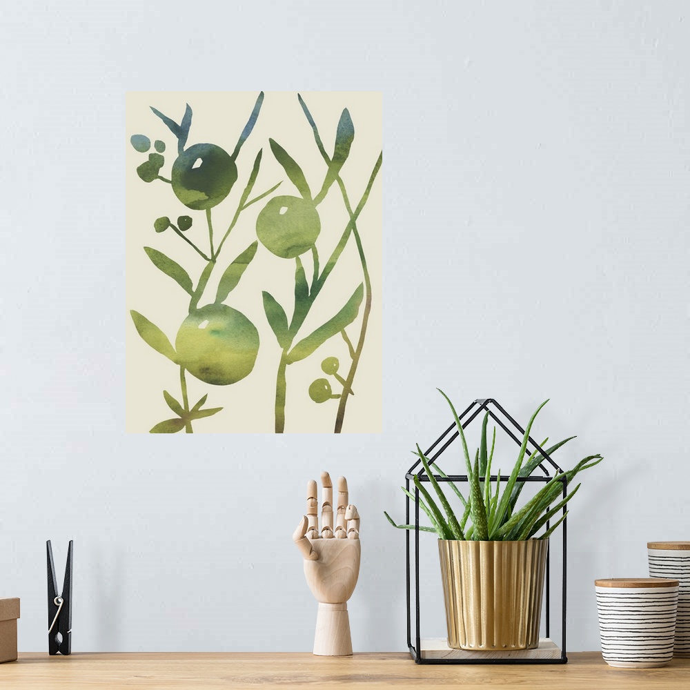A bohemian room featuring Spring Sprig IV