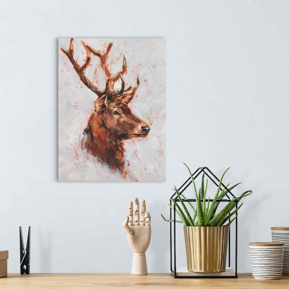 A bohemian room featuring Stag Study II